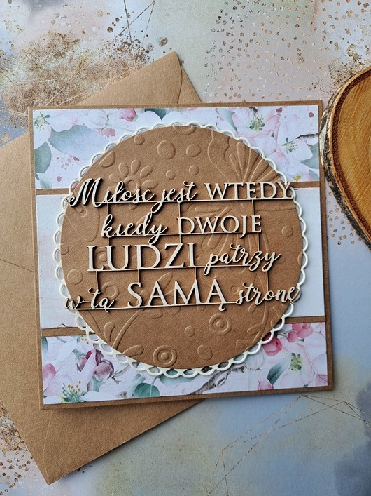 Image of Pakamera Kartka ślubna z cytatem