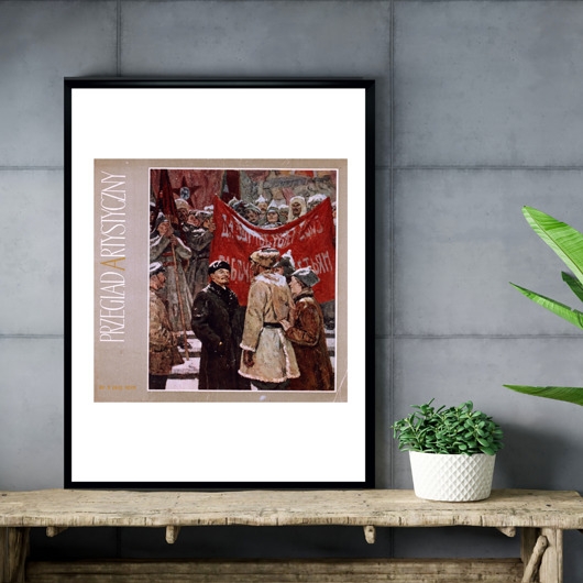 Image of Pakamera Plakat Okładka Przeglądu Artystycznego, 1970 W. Nieczytajło Lenin Na Pl. Czer...