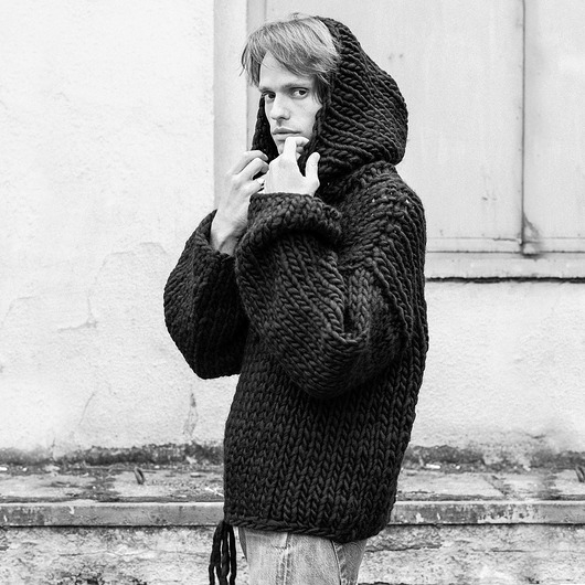 Image of Oversize wool hoodie