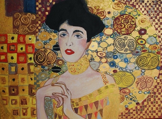 Image of Obraz do salonu Gustav Klimt Adele Bloch secesyjny obraz