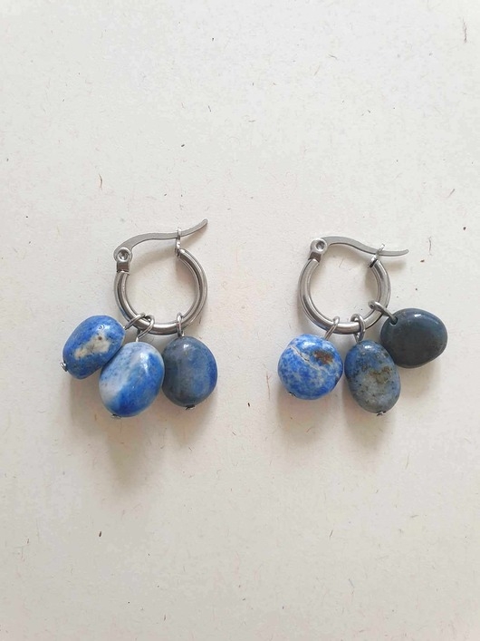 Image of Pakamera Kolczyki TRIO lapis lazuli