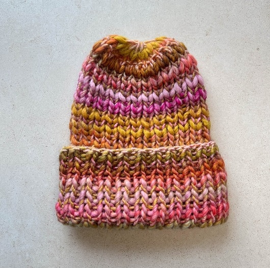 Image of Czapka zimowa beanie Aurora różowa