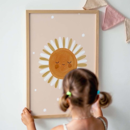 Image of Pakamera Plakat Słońce - Plakaty Na Ścianę Dla Dzieci