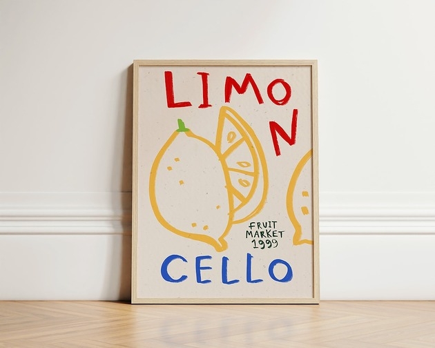 Image of Pakamera Plakat Limoncello Fruit Market 1999