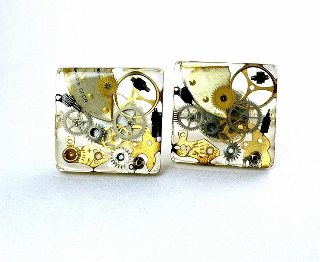 Image of Pakamera MAN'S PRECIOUS 4 - unikaotwe spinki z mechanizmami