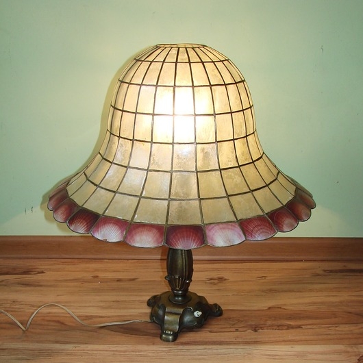 Image of Lampa stołowa w stylu secesyjnym, lata 50
