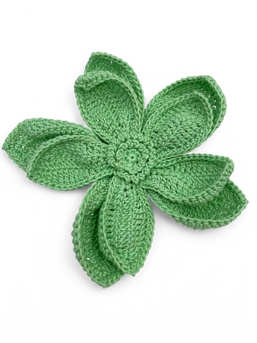 Image of Pakamera Broszka kwiat XL - zielona