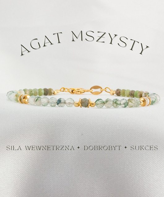 Image of Pakamera Agat Mszysty Bransoletka