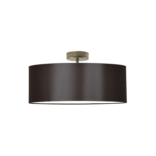 Image of Nowoczesna lampa sufitowa do salonu WENECJA fi - 50 cm w klasycznym brązie