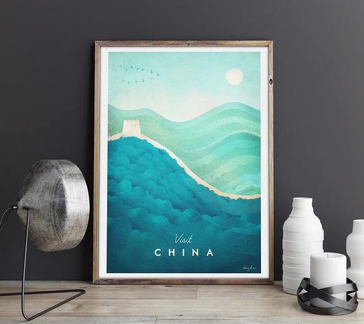Image of Pakamera Chiny - vintage plakat 50x70 cm