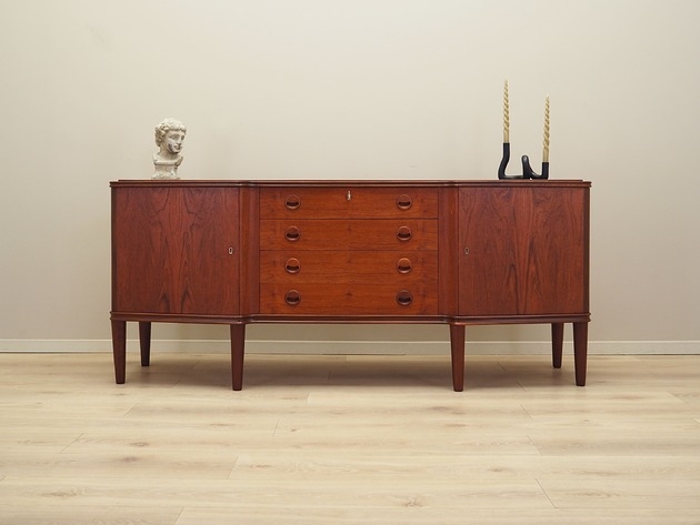 Image of Sideboard tekowy, duński design, lata 60, produkcja: Dania