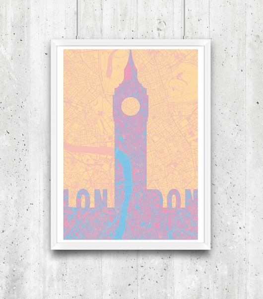 Image of Pakamera Plakat Londyn - Big Ben