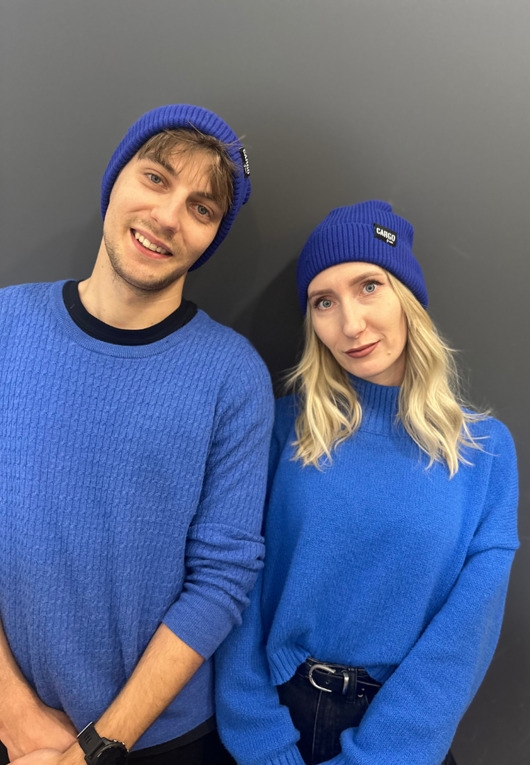 Image of Czapka Beanie Fisherman ROYAL BLUE