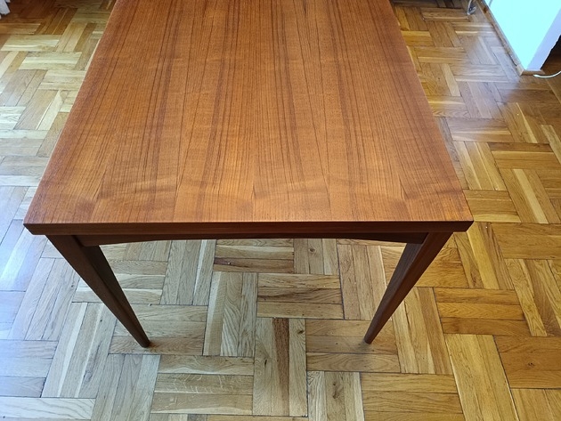 Image of Pakamera Stół z drewna tekowego rozkładany produkcja duńska