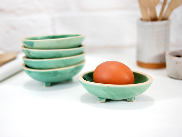 Image of Ceramiczna miseczka na jajka, sosy, przyprawy