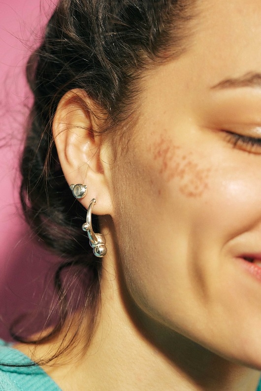 Image of Pakamera SPHERE mini / silver earrings