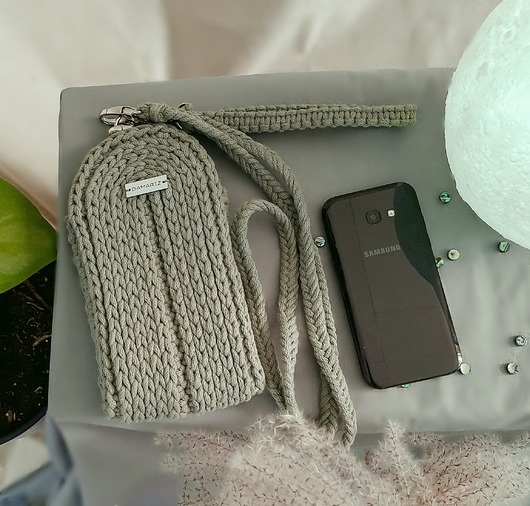 Image of Pakamera Torebka - case na telefon Phases, szałwia