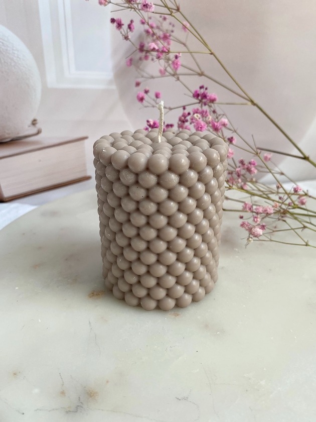 Image of Pakamera Świeca sojowa dekoracyjna Bubbles 60x75mm