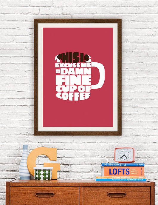 Image of Pakamera Plakat Twin Peaks - Damn Fine Coffee