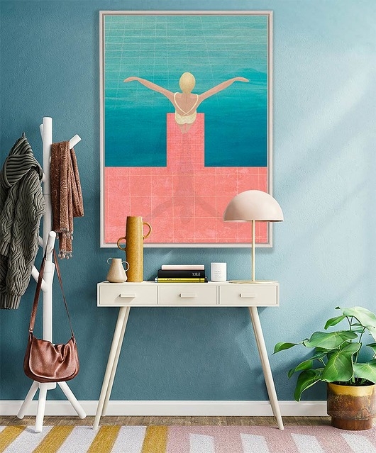 Image of Pakamera Skok do wody - plakat autorski