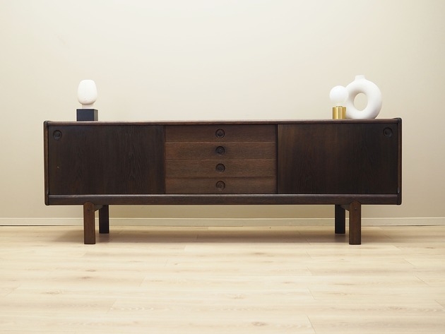 Image of Sideboard dębowy, duński design, lata 70, produkcja: Bramin