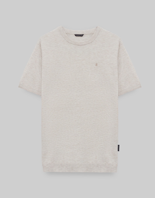 Image of Pakamera T-shirt dorzano beżowy