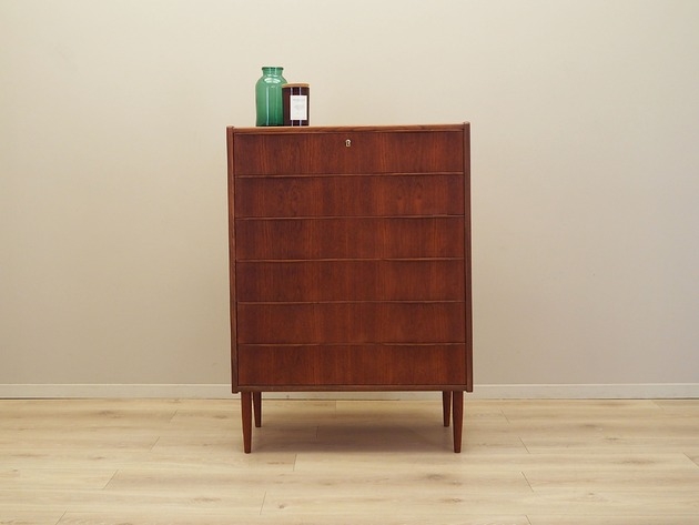 Image of Pakamera Komoda tekowa, duński design, lata 70, produkcja: Dania