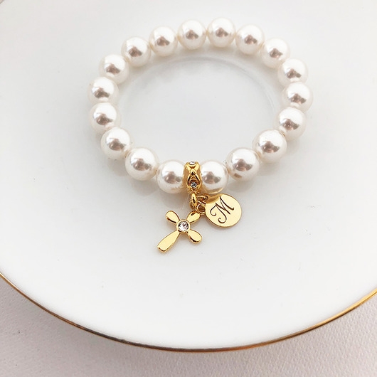 Image of Pakamera PERSONALIZOWANA bransoletka komunia Chrzest
