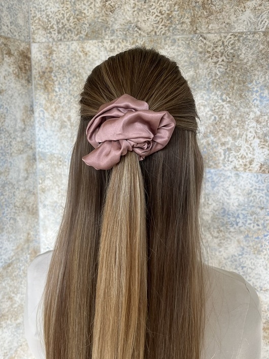 Image of Pakamera Gumka scrunchie 100% wiskoza róż