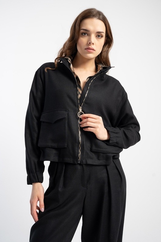 Image of Pakamera Kurtka Lukas Linen Black