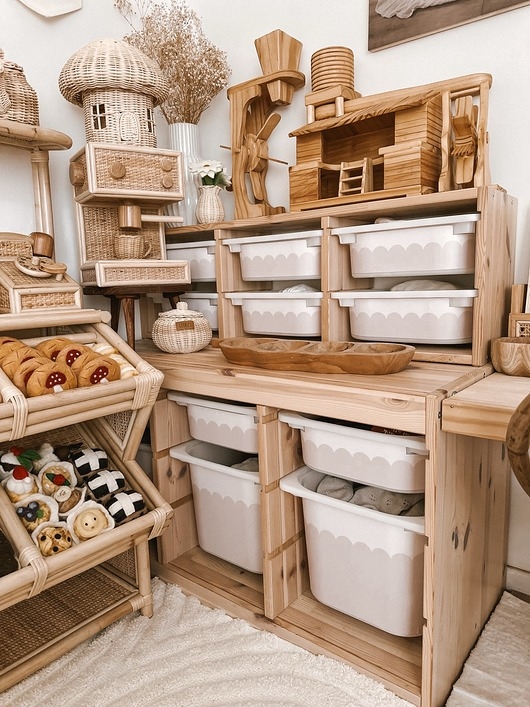 Image of Pakamera Naklejki na pojemniki Trofast Ikea falbanka biała