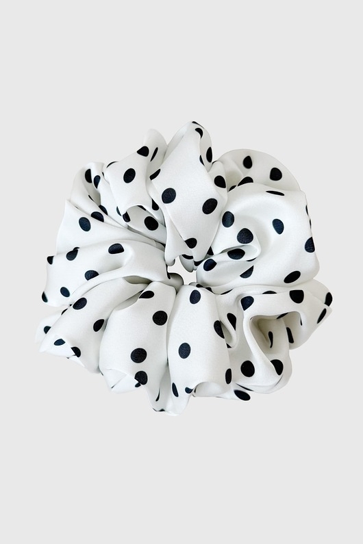 Image of Pakamera Gumka do włosów w groszki Scrunchie Maxi Dalmatino