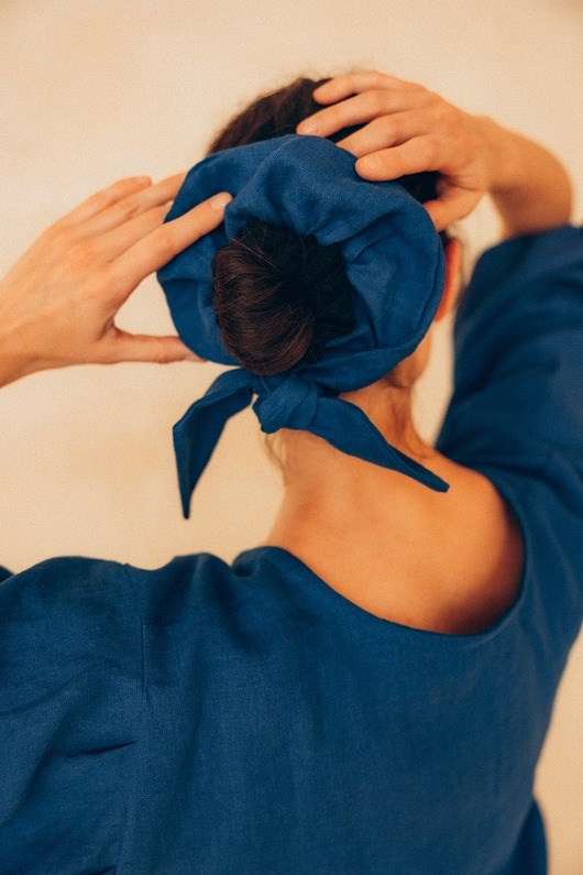 Image of Pakamera ALUNE linen scrunchie