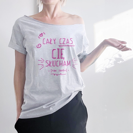 Image of Pakamera Cały czas cię słucham Szary Oversize