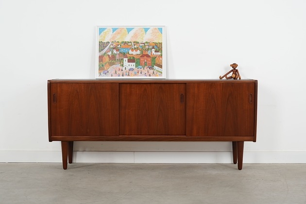 Image of Pakamera Sideboard tekowy, duński design, lata 70, produkcja: Dania