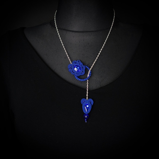 Image of Pakamera Sutaszowy minimal- wisior soutache