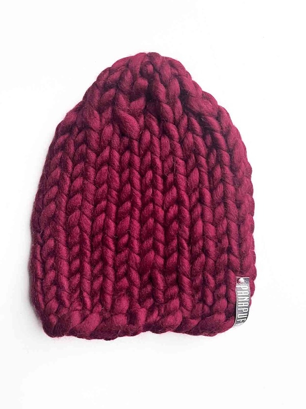 Image of 100% MERINO CZAPKA bordo