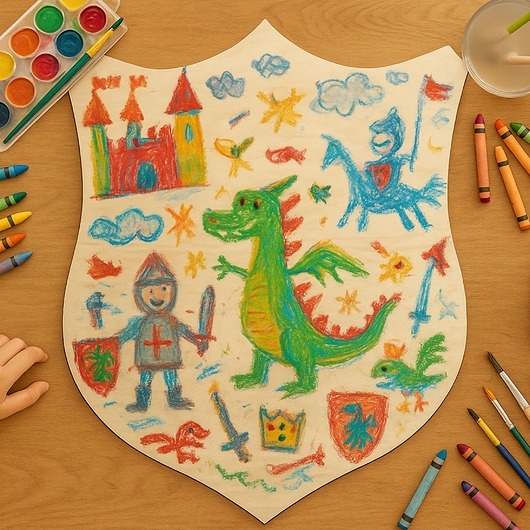 Image of Pakamera Tarcza ze sklejki do rzutek drewniana Duża tabliczka do malowania 1SZT