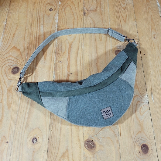 Image of Pakamera Nerka Haru zielona bawełna canvas mix
