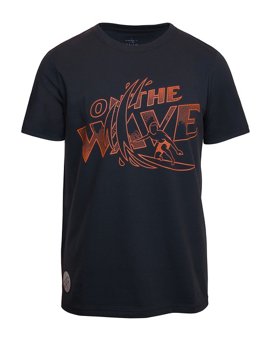 Image of T-shirt ON THE WAVE GRAPHITE