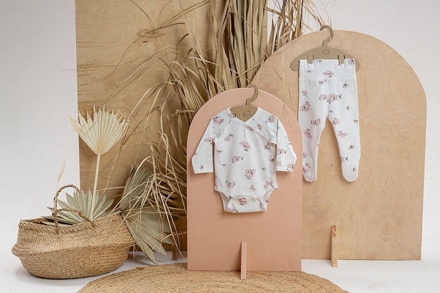 Image of Pakamera Półśpiochy niemowlęce ALMA organic rosy