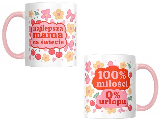 Image of Pakamera Kubek na Dzień Mamy Najlepsza Mama na Świecie kwiaty