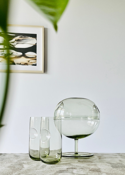 Image of Pakamera SENSU GREEN / 2 szklanki wysokie + bomboniera