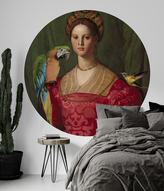 Image of Pakamera Mural DOTS Matka ptaków- okrągła dekoracja ścienna