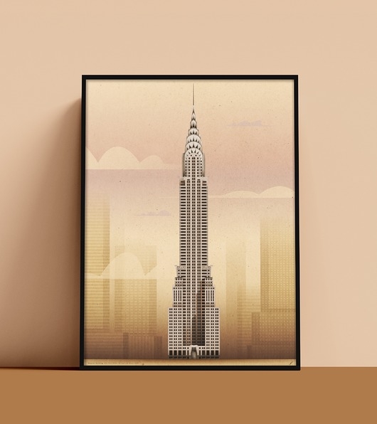 Image of Plakat Chrysler Building, Manhattan, Nowy Jork