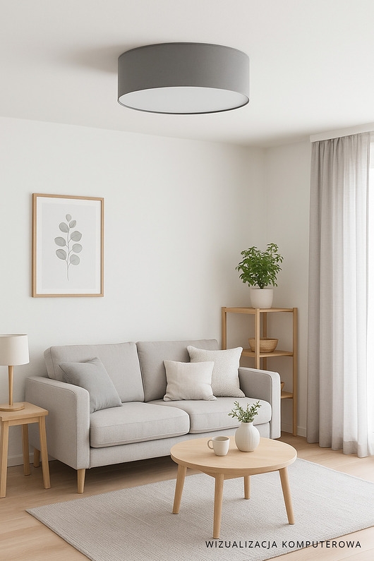 Image of Pakamera Skandynawska lampa sufitowa do salonu DUBAJ fi 60 cm