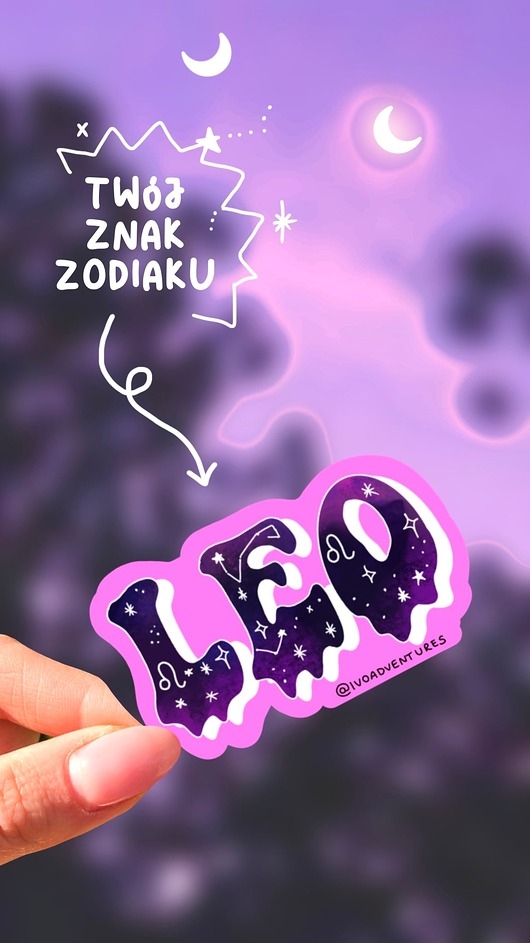 Image of Naklejka - Zodiak - Leo
