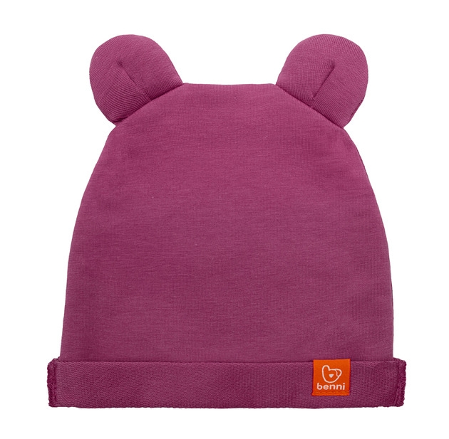 Image of Pakamera Czapka BEANIE BEAR - ciemny róż