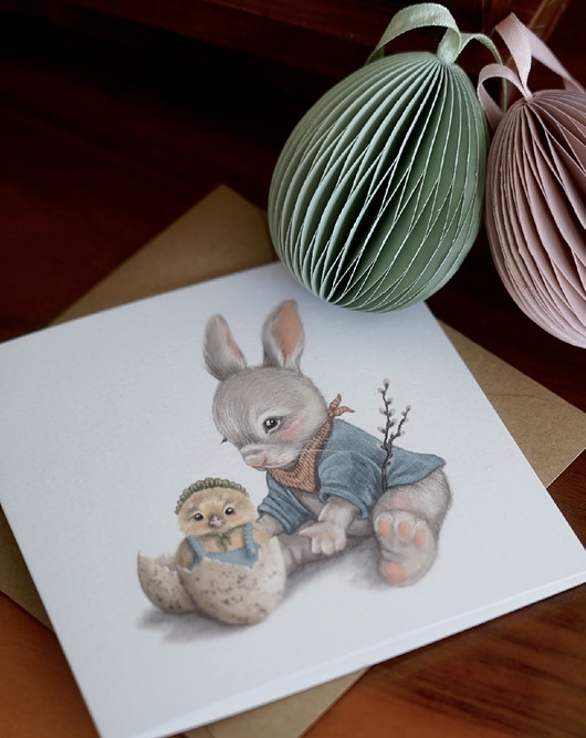 Image of Pakamera Happy Easter Little Rabbit - kartka wielkanocna