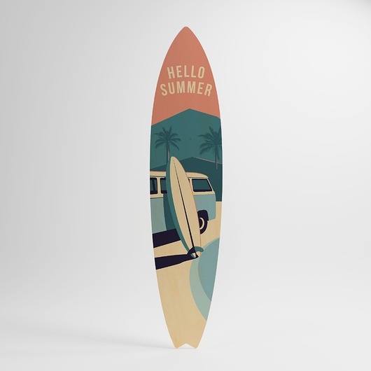 Image of HELLO SUMMER Obraz - deska surfingowa